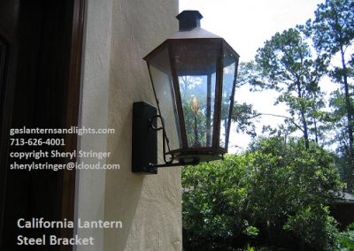 Sheryl's California Lantern on Steel Bracket