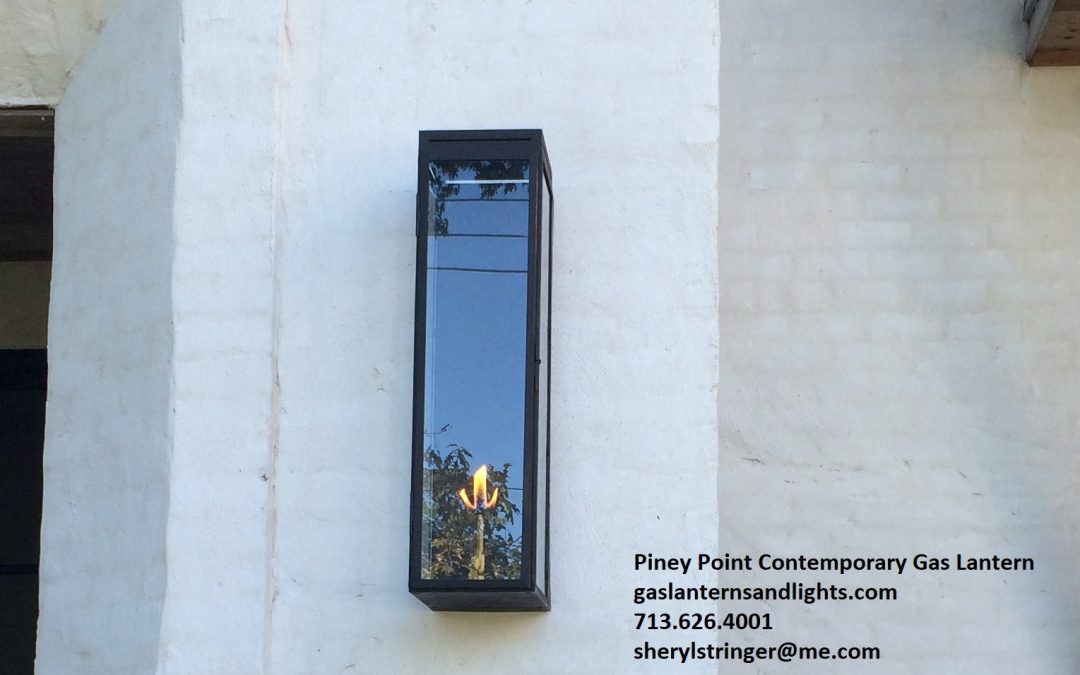 59. Piney Point Contemporary Gas Lantern