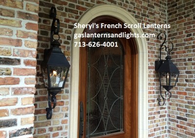 Natural Gas French Scroll Lanterns