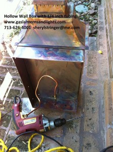 gas lantern installation connection 5