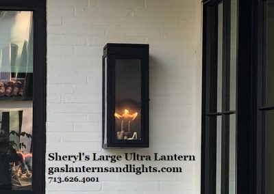 Large Black Contemporary Gas Lantern