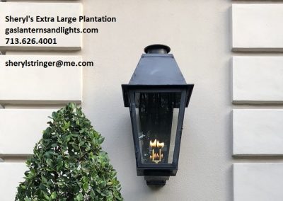 Large Plantation Gas Lantern