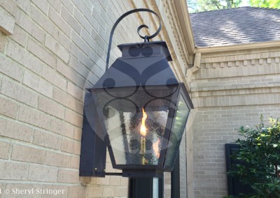 49. V Style Lanterns with Copper Curls