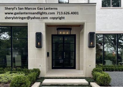 San Marcos Contemporary Gas Lanterns