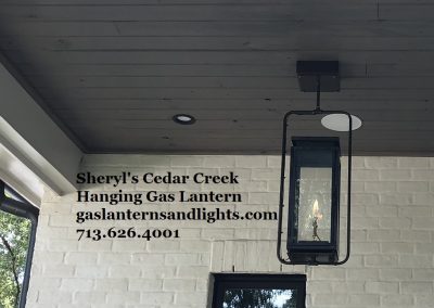Transitional Hanging Gas Lantern