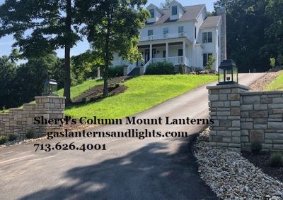 Sheryl's Column Mount Gas Lanterns