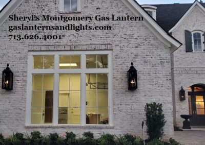 Extra Large Montgomery Gas Lanterns, Lake Conroe
