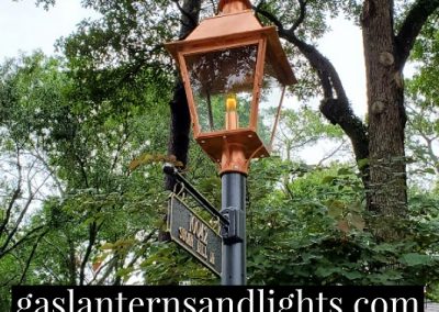 New Orleans Gas Lantern on Pole